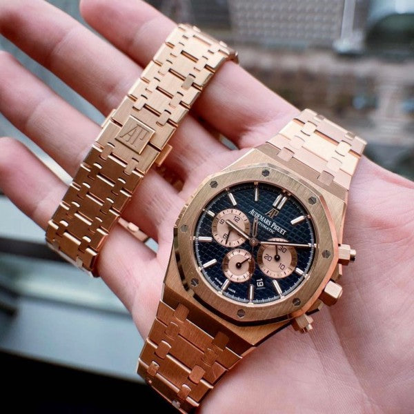 Audemars piguet royal 2024 oak gold chronograph