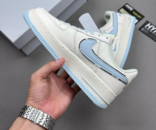 Nike Airforce 1 07 Low Keep Fresh Beige Blue Silver