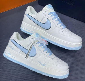 Nike Airforce 1 07 Low Keep Fresh Beige Blue Silver
