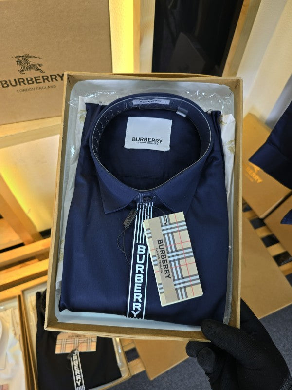Burberry Premium Shirt Navy Blue