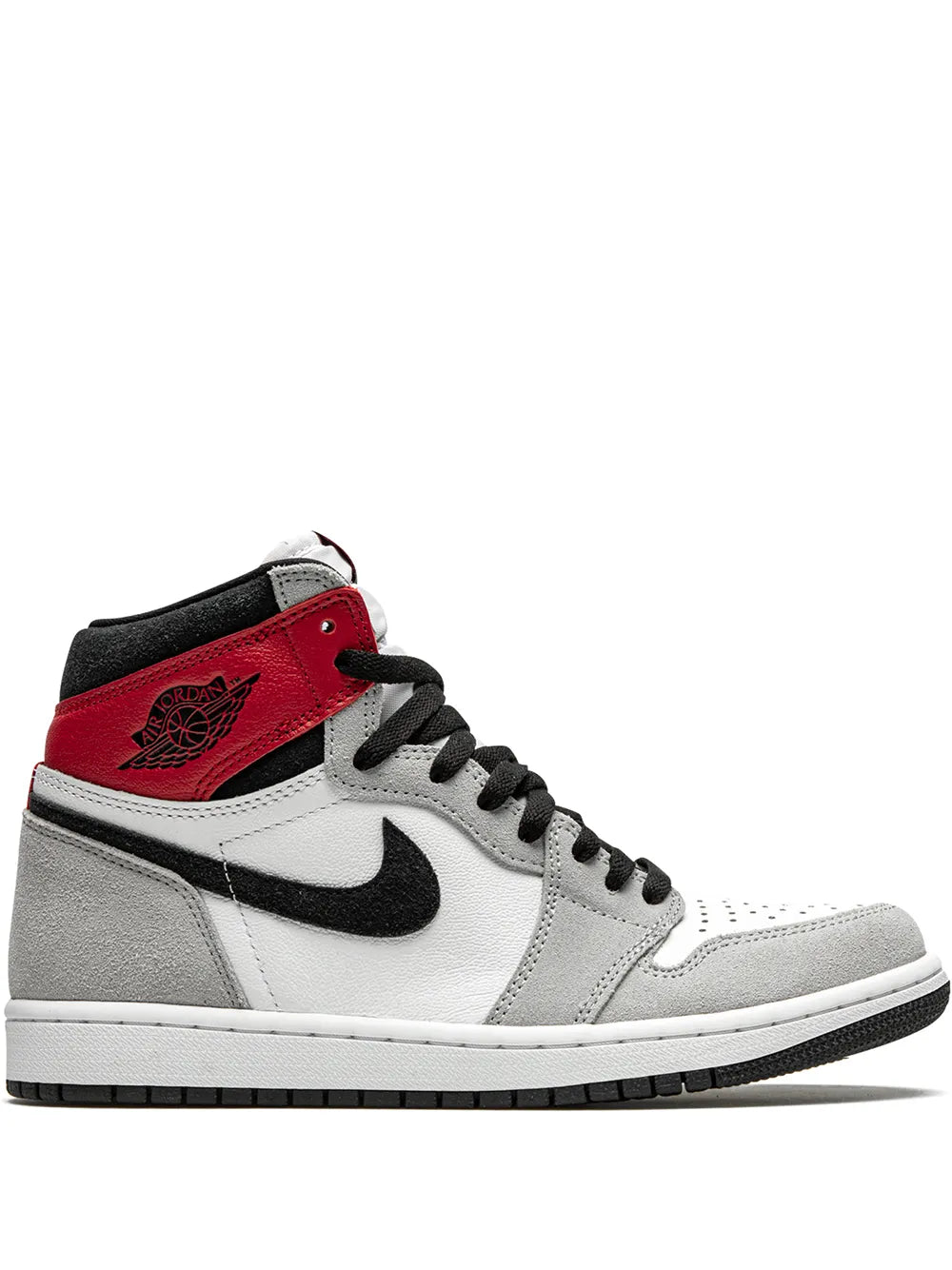 Jordan Retro 1 High Smoke Grey Red Suede Quality