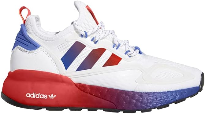 Adidas ZX 2K Boost "Cloud White/Solar Red/Blue