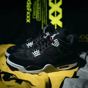 Nike Air Jordan Retro 4 Black Canvas