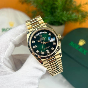 Rolex Oyster perpetual Day Date Gold Green