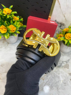 Salvatore Ferragamo Black Gold Diamond