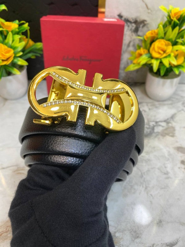 Salvatore Ferragamo Black Gold Diamond