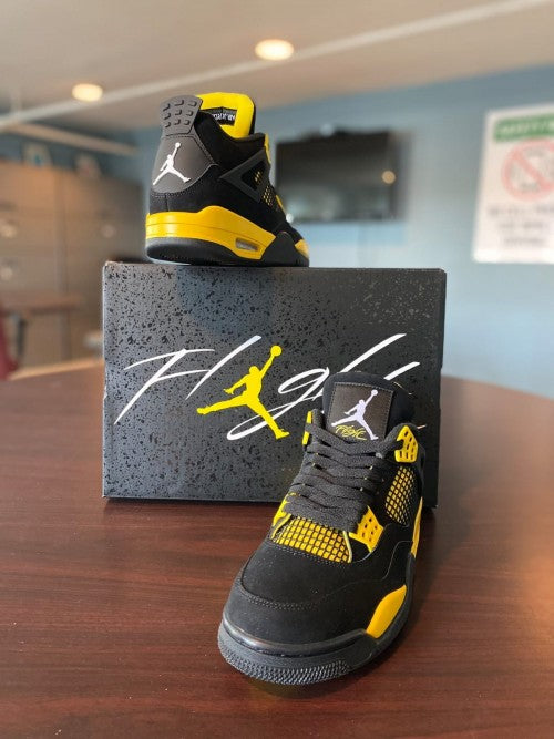 Nike Air Jordan Retro 4 Thunder Yellow [ SEMI UA QUALITY ]