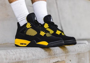 Nike Air Jordan Retro 4 Thunder Yellow [ SEMI UA QUALITY ]