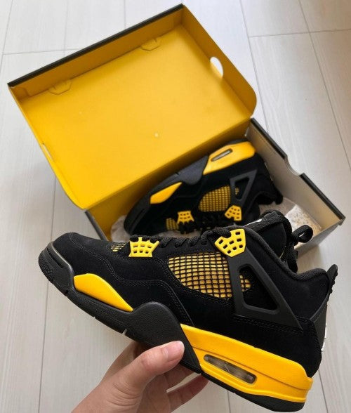 Nike Air Jordan Retro 4 Thunder Yellow [ SEMI UA QUALITY ]
