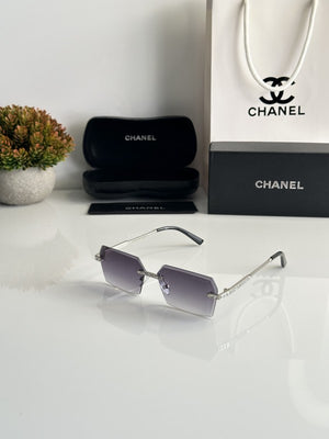 Chanel 7210 Silver Black Dc