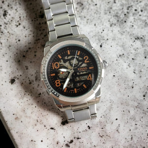 Fossil Bronson Automatic Silver