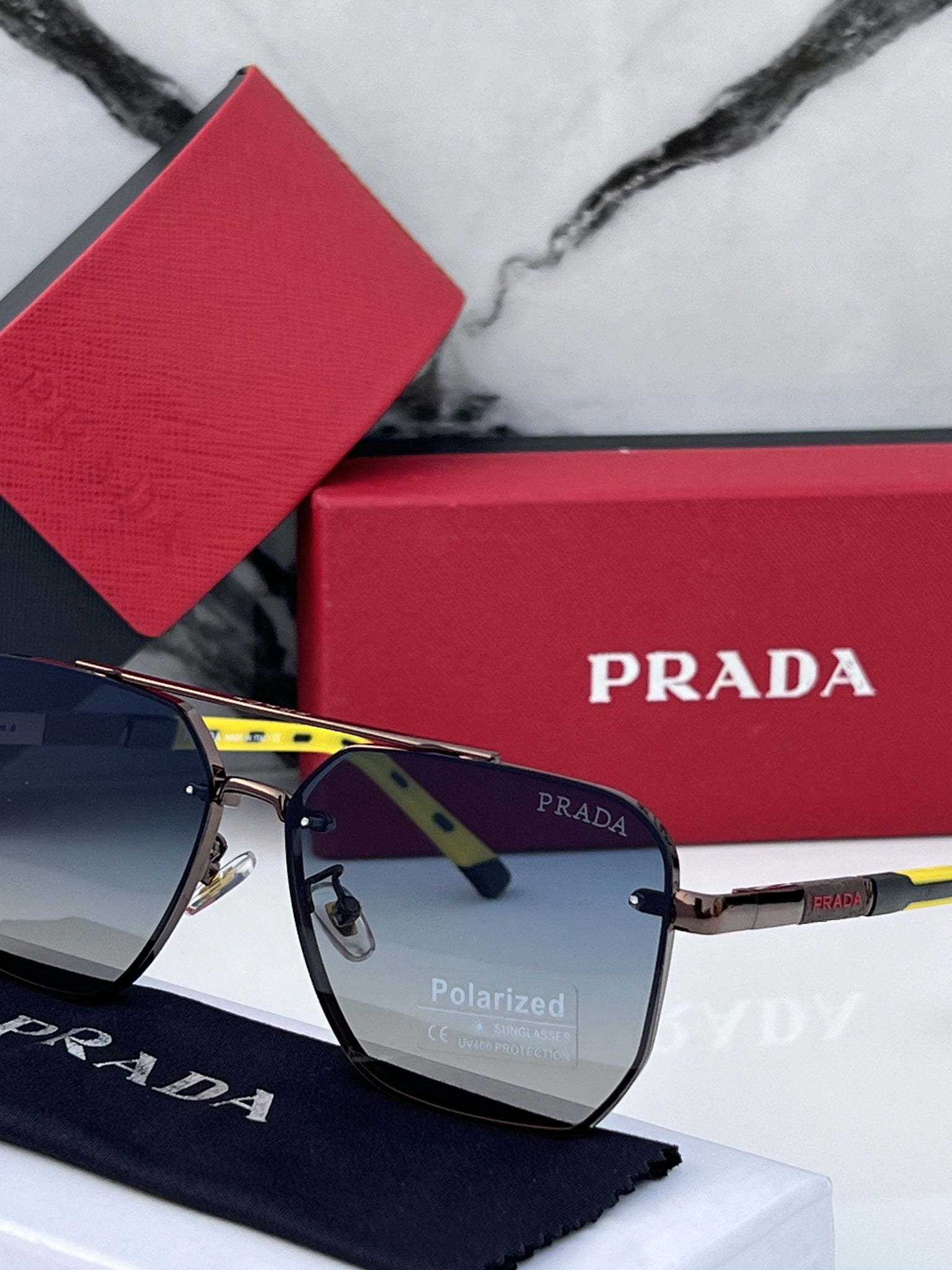 Prada 22303 Brown Blue