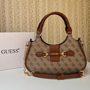 Guess Nolana Logo Handbag Khaki