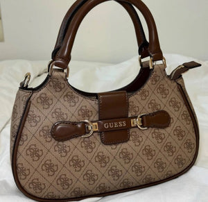 Guess Nolana Logo Handbag Khaki