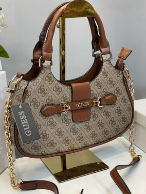 Guess Nolana Logo Handbag Khaki