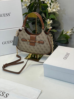 Guess Nolana Logo Handbag Khaki