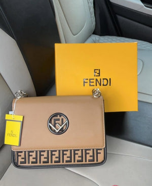 Fendi KanI Shoulder Bag Khaki