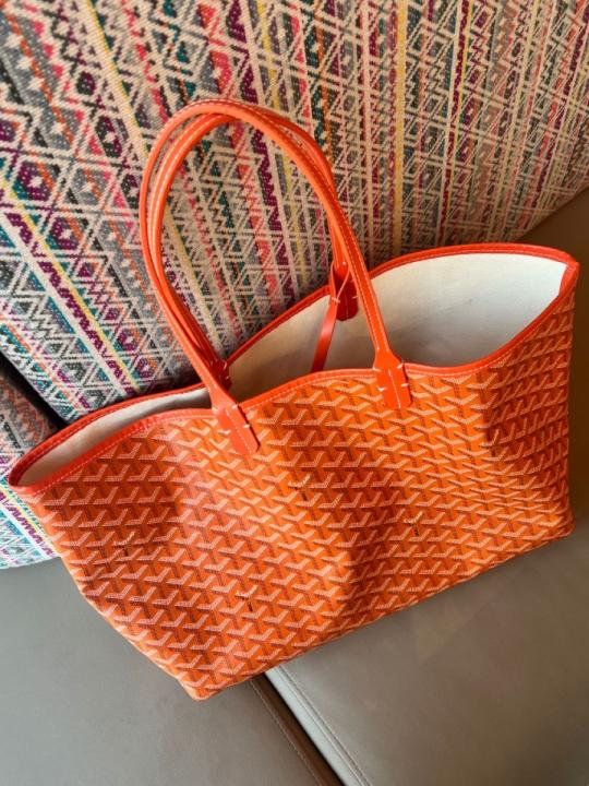 Goyard Artios Orange Tote Bag With Wallet