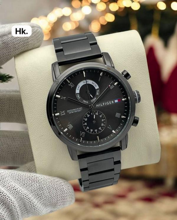 Tommy Hilfigher Matt Black Chronograph