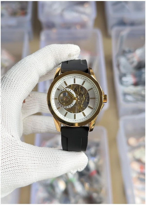 Emporio Armani Meccanico Automatic Black-Gold