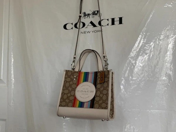Coach Dempsey 22 Tote Rainbow