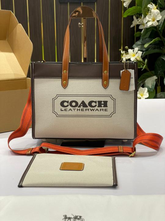 Coach Field 30 Canvas Tote Bag