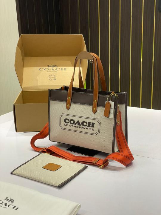 Coach Field 30 Canvas Tote Bag