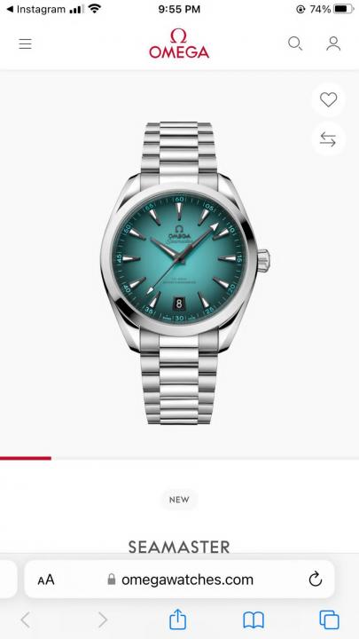 Omega Seamaster Aqua Terra 150M Turquoise