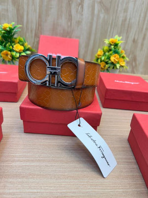 Salvatore Ferragamo Silver Brown