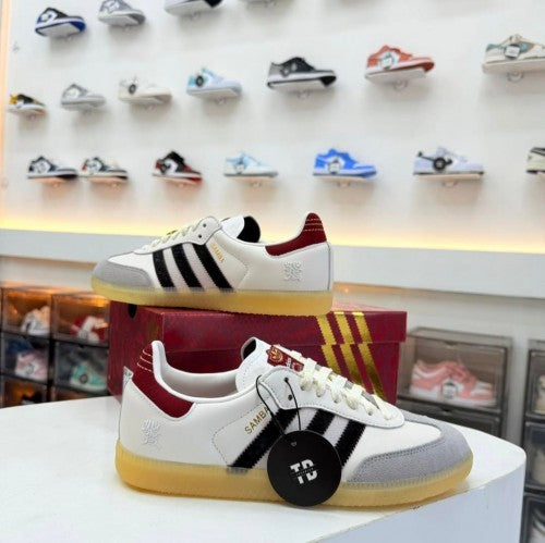 Adidass Samba Og Cloud White Core Black Active Maroon