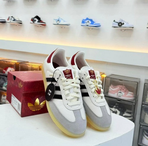 Adidass Samba Og Cloud White Core Black Active Maroon