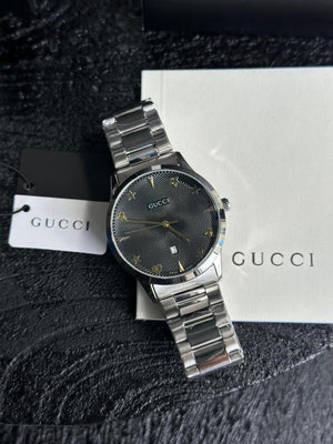 Gucci Mens G timeless Silver Black