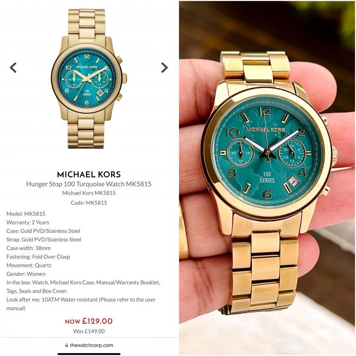 Michael Kors 100 Series Gold