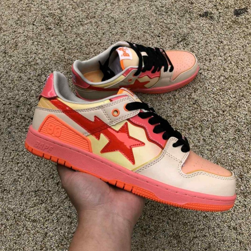 Bape Sta Low A Bathing Ape SK8 Low Gradient Orange