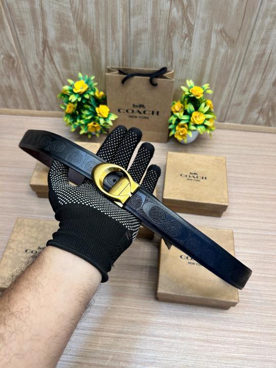 Coach Reversible Gold Black Brown