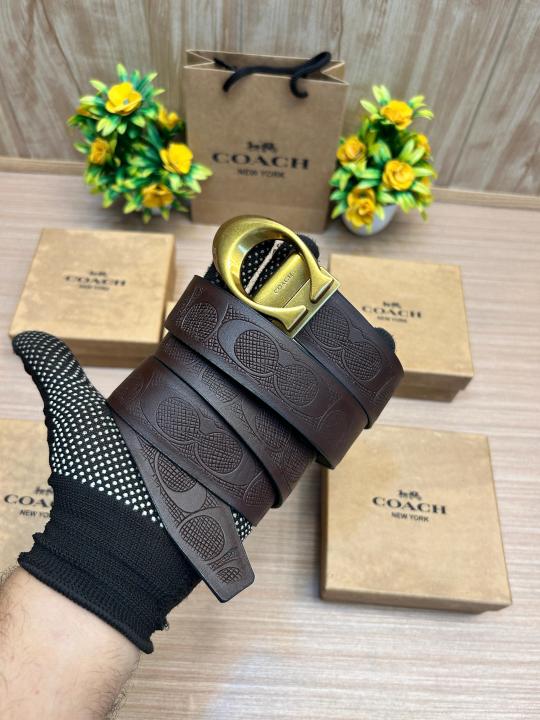 Coach Reversible Gold Black Brown