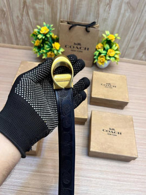 Coach Reversible Gold Black Brown