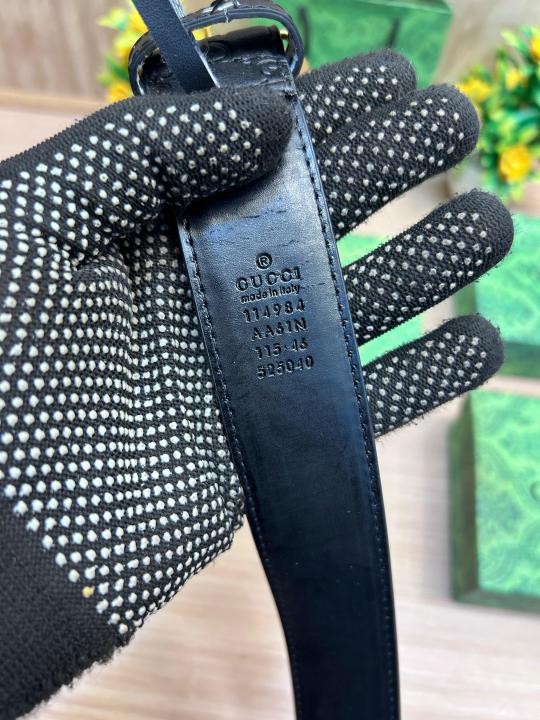 Gucci Gold Black Belt G393