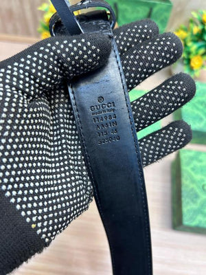 Gucci Gold Black Belt G393