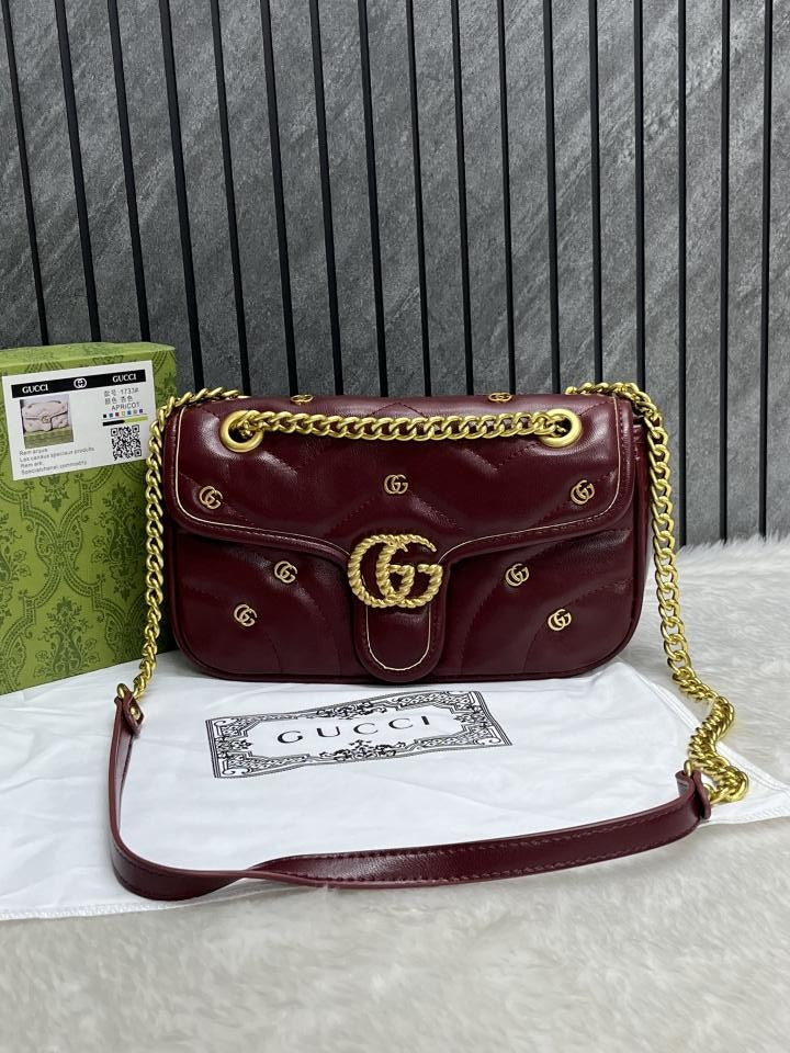 Gucci Marmont GG Edition Wine