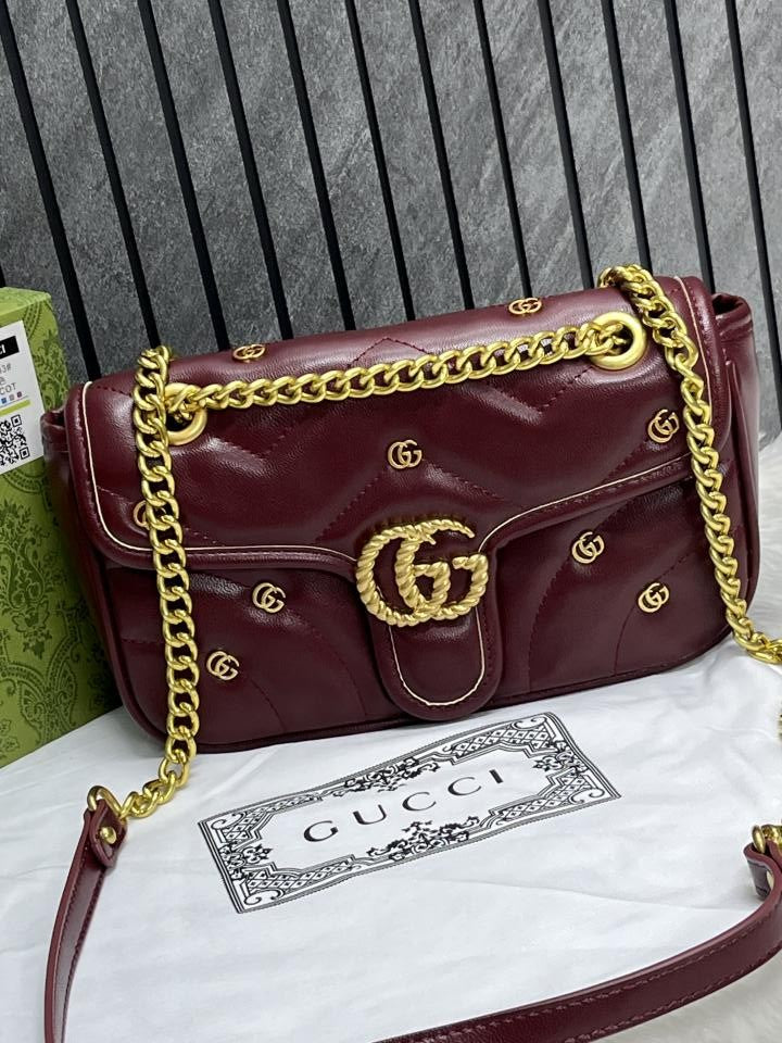 Gucci Marmont GG Edition Wine