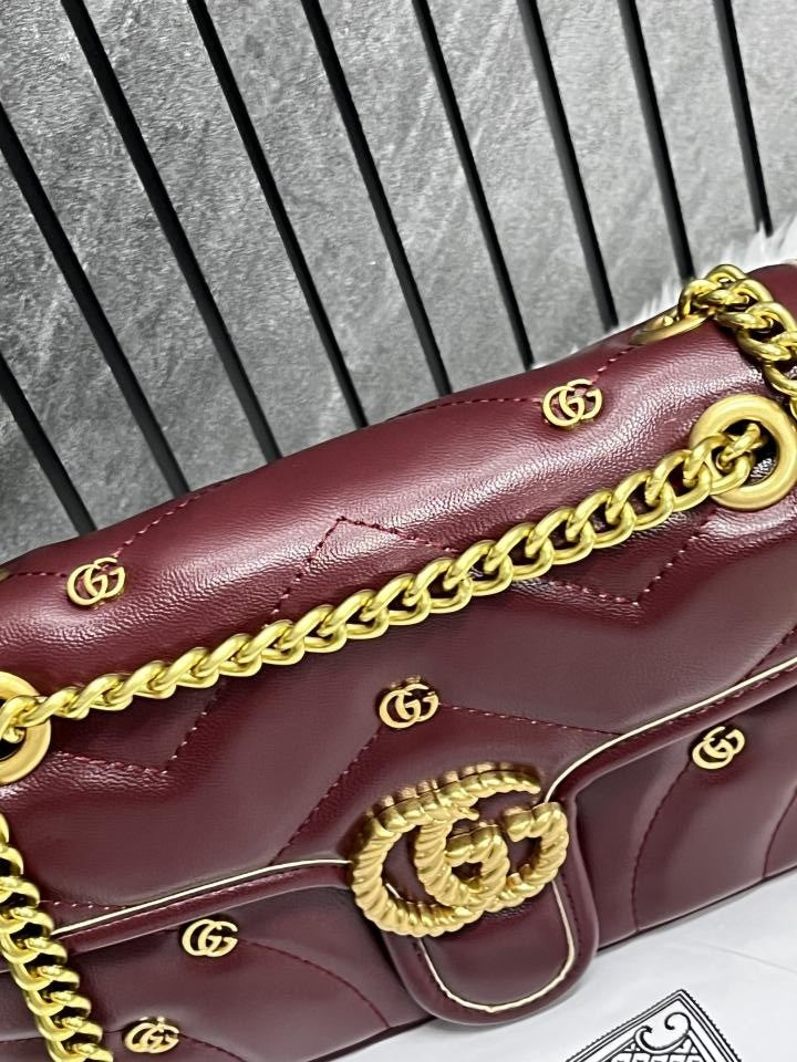 Gucci Marmont GG Edition Wine