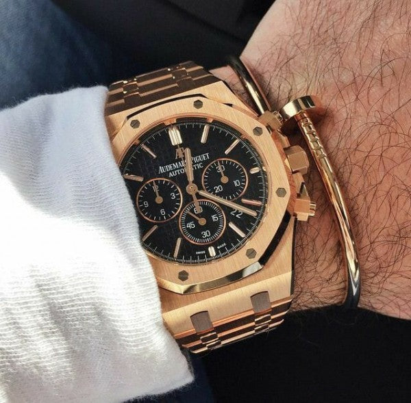 Audemars Pigeut Royal Oak Chronograph Gold Black