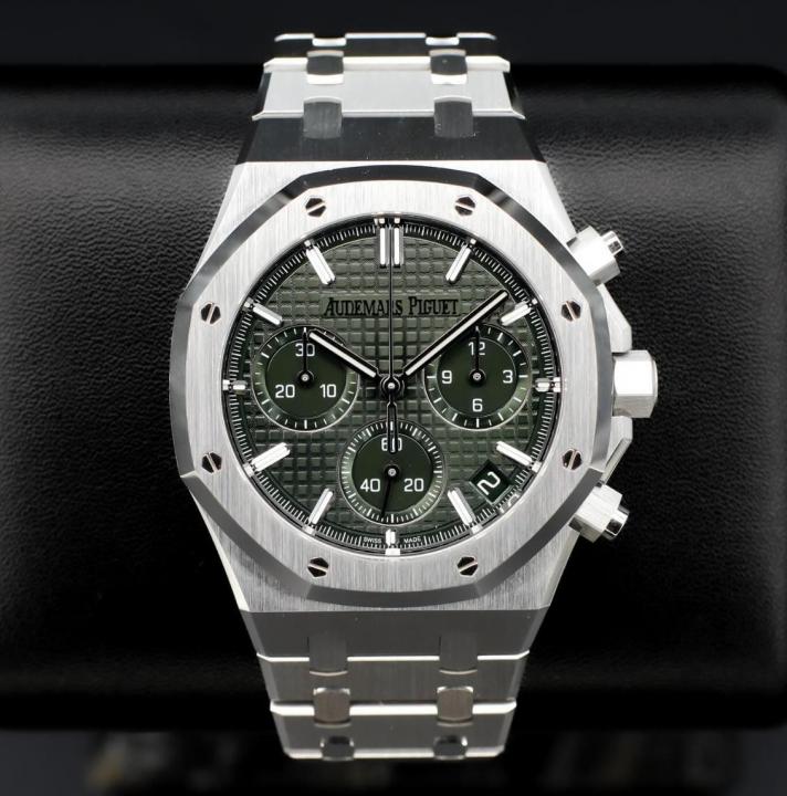 Audemars Pigeut Royal Oak Chronograph Silver Green