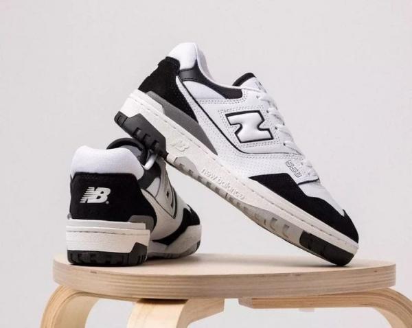 New Balancee 550 Rain cloud White Black