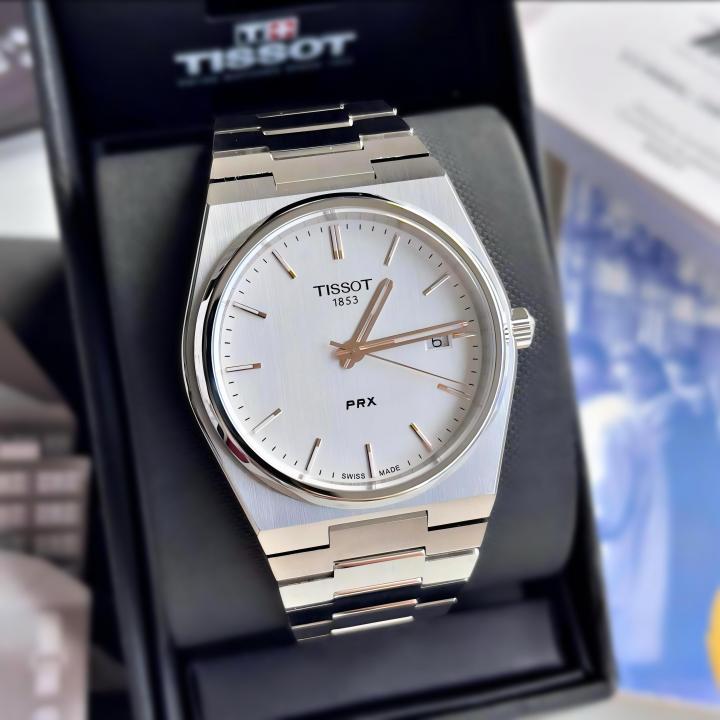Tissot Prx Powermatic Silver White