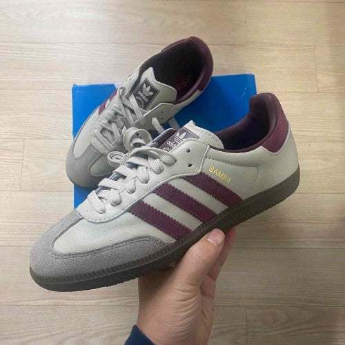 Adidas Samba OG Putty Grey Maroon