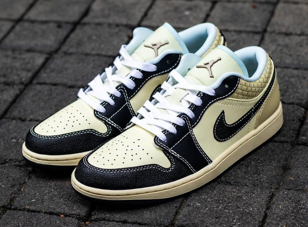 Jordan 1 Low SE Coconut Milk Black Muslin