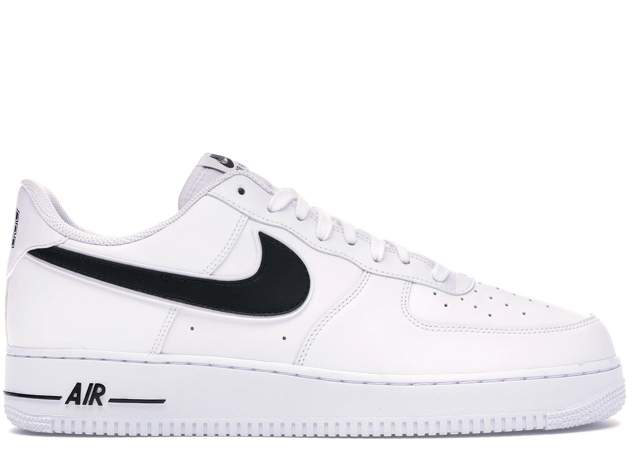 White air forces with black deals check