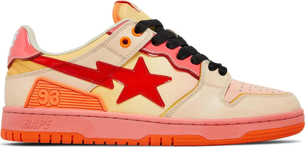 Bape Sta Low A Bathing Ape SK8 Low Gradient Orange